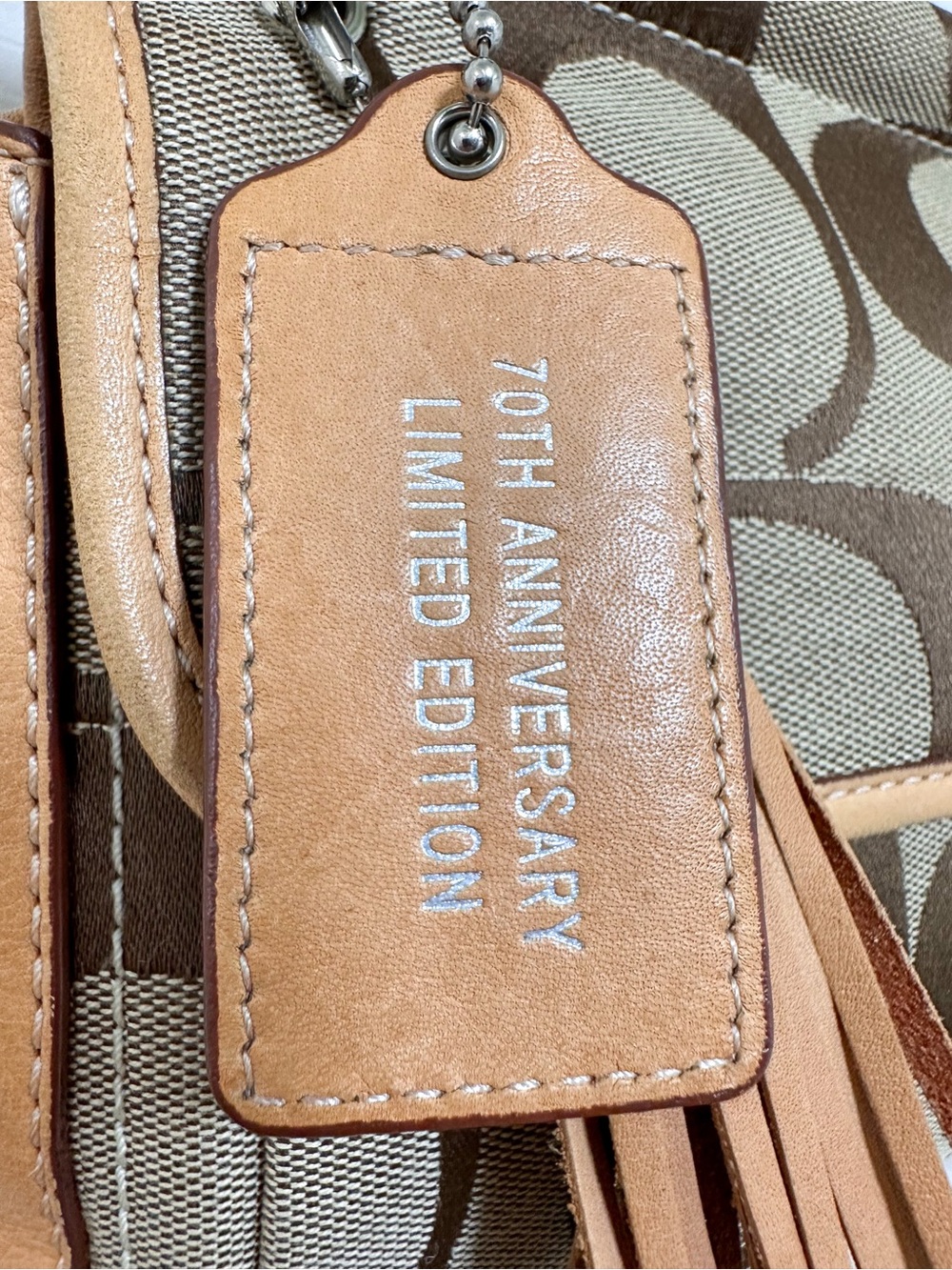 Coach 70th Anniversary Limited Edition Signature Turnlock Flap Shoulder Bag - Picture 14 of 17